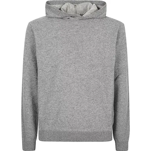 Hoodies, male, , Size: 2XL Merino and cotton hoodie sweater - Daniele Fiesoli - Modalova