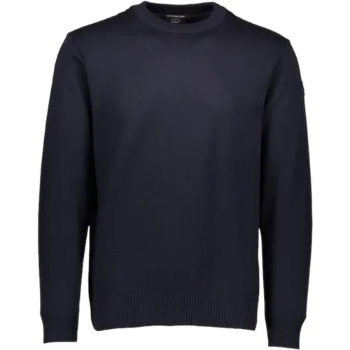 Wool Sweater with Technical Inserts , male, Sizes: 2XL, M - PAUL & SHARK - Modalova