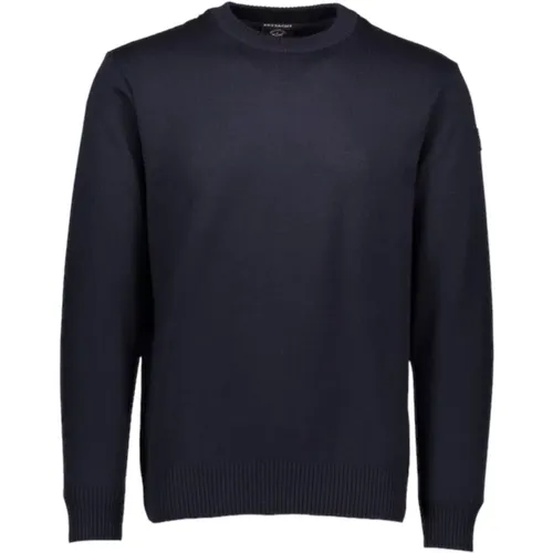 Wool Sweater with Technical Inserts , male, Sizes: L, 2XL - PAUL & SHARK - Modalova