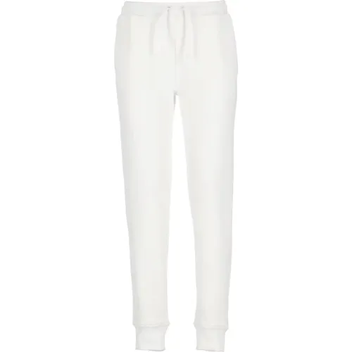 Weiße Sweatpants mit Kordelzug und Taschen , Damen, Größe: S - K-way - Modalova