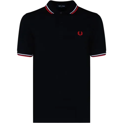 Gesticktes Logo Polo Shirt , Herren, Größe: XS - Fred Perry - Modalova