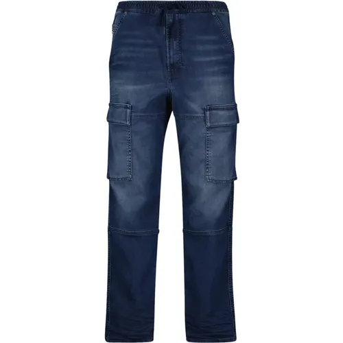 Straight Jeans, male, , Size: W32 Cargo Jean 2050 D-KRooley - Diesel - Modalova