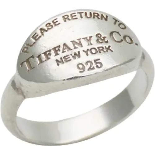 Pre-owned Jewellery, female, , Size: ONE SIZE Pre-owned Silver rings - Tiffany & Co. Pre-owned - Modalova