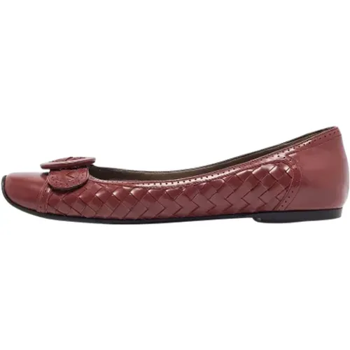 Pre-owned Flats, female, , Size: 10 US Pre-owned Leather flats - Bottega Veneta Vintage - Modalova