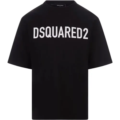 Lässiges Baumwoll T-Shirt , Herren, Größe: 2XL - Dsquared2 - Modalova