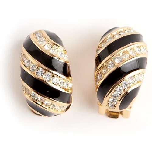 Pre-owned Jewellery, female, , Size: ONE SIZE Pre-owned clip on earrings - Dior Vintage - Modalova