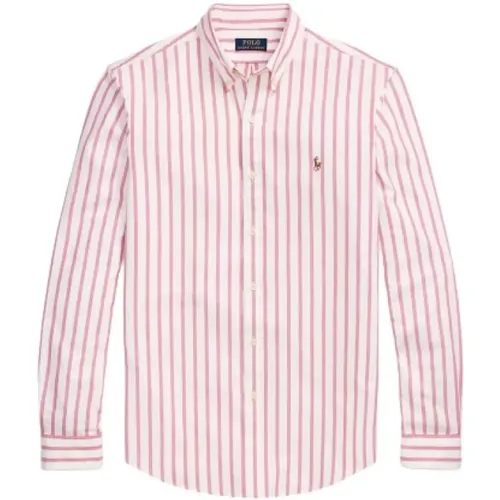 Casual Shirts, male, , Size: XL Striped Oxford Cotton Shirt - Polo Ralph Lauren - Modalova