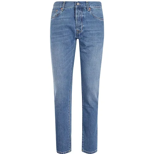 Slim-fit Jeans , male, Sizes: W31, W36 - Tela Genova - Modalova