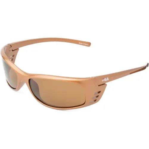 Braune eingespritzte Sonnenbrille - Fila - Modalova