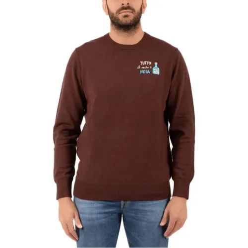 Herren Heron Light Bestickter Pullover , Herren, Größe: M - MC2 Saint Barth - Modalova