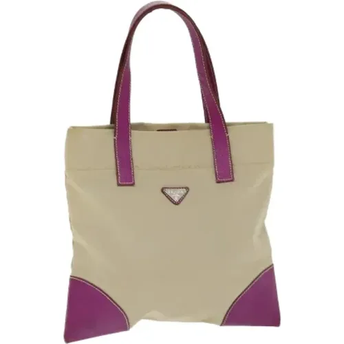 Pre-owned Tote Bags, female, , Size: ONE SIZE Pre-owned Cotton prada-bags - Prada Vintage - Modalova