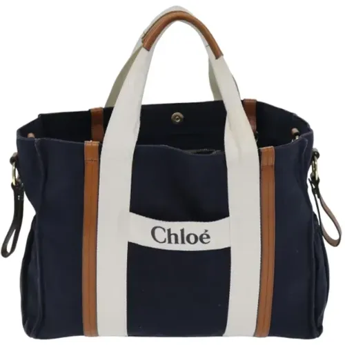 Pre-owned Tote Bags, female, , Size: ONE SIZE Pre-owned Canvas totes - Chloé Pre-owned - Modalova