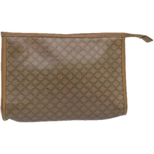 Pre-owned Clutches, female, , Size: ONE SIZE Pre-owned Canvas clutches - Celine Vintage - Modalova