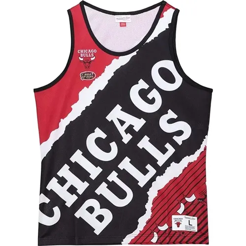 Sportswear, male, , Size: L Chicago Bulls Tank Top - Mitchell & Ness - Modalova