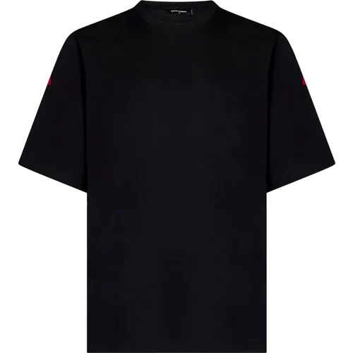 Schwarzes Logo Crewneck T-Shirt Aw24 , Herren, Größe: S - Dsquared2 - Modalova