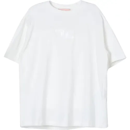 Weißes T-Shirt für Mädchen - Elisabetta Franchi - Modalova
