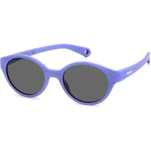 Glitter Violet/Grey Sonnenbrille , unisex, Größe: 42 MM - Polaroid - Modalova