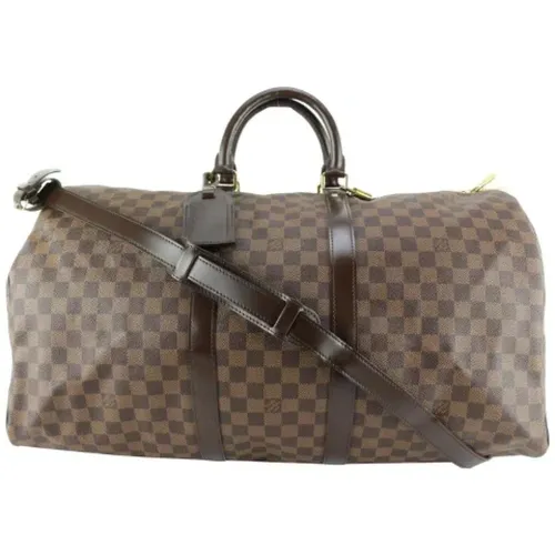 Pre-owned Weekend Bags, female, , Size: ONE SIZE Used Weekend Bag, Mb3180, Made in France, Length: 22 - Louis Vuitton Vintage - Modalova