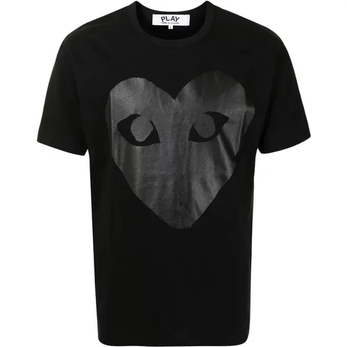 T-Shirts, male, , Size: S Faded Heart Tee - Comme des Garçons Play - Modalova