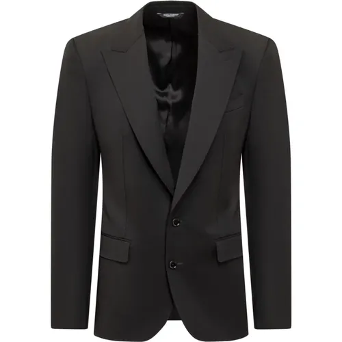 Blazers, male, , Size: L Long Sleeve Blazer - Dolce & Gabbana - Modalova