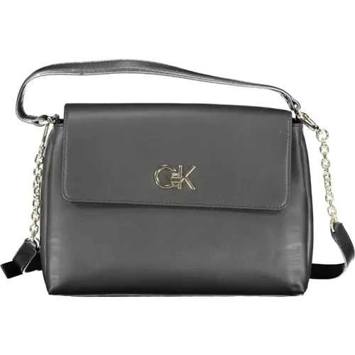 Schwarze Damenhandtasche mit Verstellbarem Riemen - Calvin Klein - Modalova