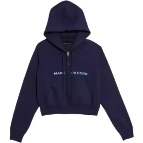 Cropped Zip Hoodie, Casual Elevate Style , Damen, Größe: XL - Marc Jacobs - Modalova