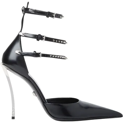 Spiked Pin Point High Heels Versace - Versace - Modalova