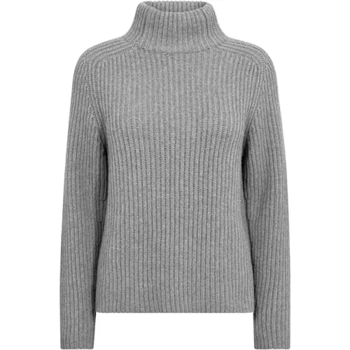 Highneck Knit Strik Sharkskin , Damen, Größe: M - MOS MOSH - Modalova