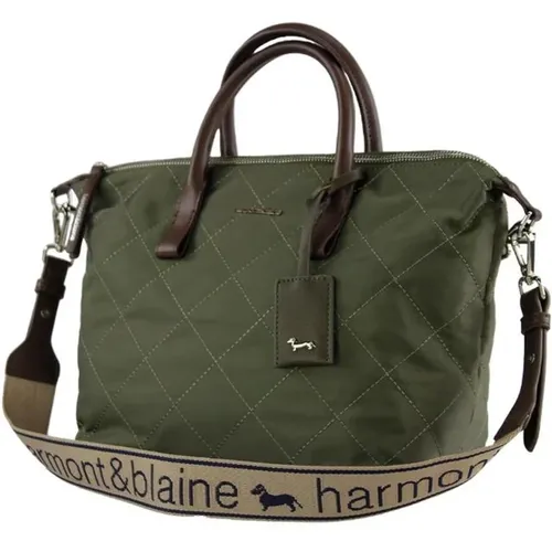 Synthetische Reißverschluss-Einkaufstasche mit abnehmbarem Riemen - Harmont & Blaine - Modalova