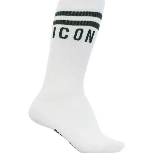 Men's Cotton Socks, Model Dfv142370 , male, Sizes: L, S, XS, M - Dsquared2 - Modalova