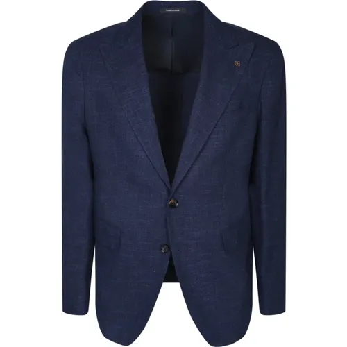 Blazers, male, , Size: M Mens Clothing Blazer Ss24 - Tagliatore - Modalova