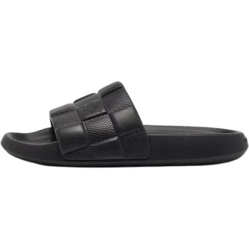 Pre-owned Flats, male, , Size: 10 US Pre-owned Rubber sandals - Louis Vuitton Vintage - Modalova