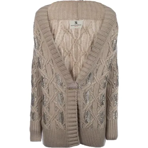Cardigans, female, , Size: S Stylish Knitwear Collection - Ermanno Scervino - Modalova