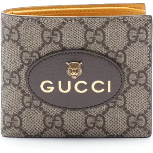 Pre-owned Wallets, female, , Size: ONE SIZE Pre-owned Canvas wallets - Gucci Vintage - Modalova