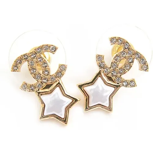 Pre-owned Jewellery, female, , Size: ONE SIZE Pre-owned Metal earrings - Chanel Vintage - Modalova