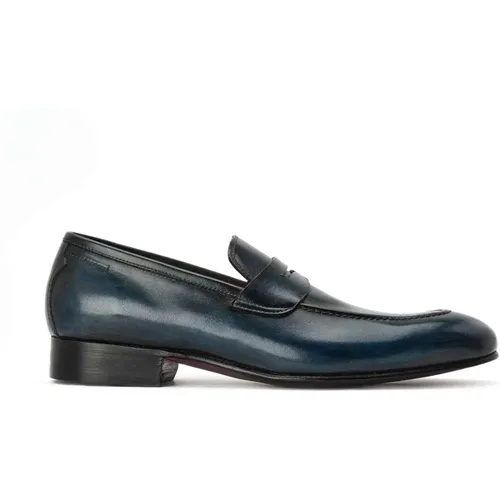 Men Shoes Moccasins Blu Ss22 , male, Sizes: 9 UK - Alexander 1910 - Modalova