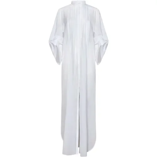 Shirt Dresses,Weißes Kleid Abito - alberta ferretti - Modalova