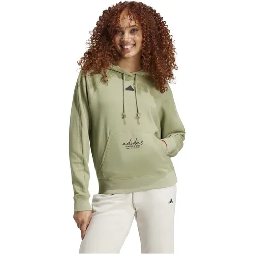 Damen Hoodie , Damen, Größe: S - Adidas - Modalova