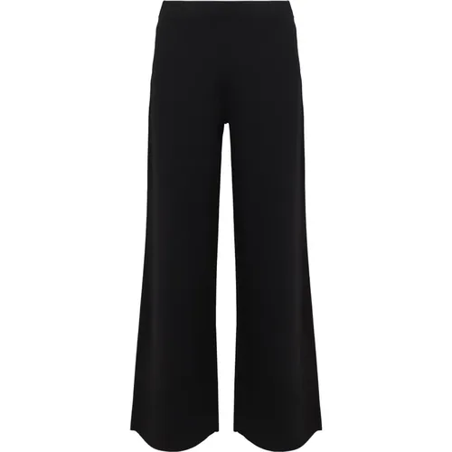 Wide Trousers, female, , Size: S Knitted Elasticated Waistband Trousers - P.a.r.o.s.h. - Modalova