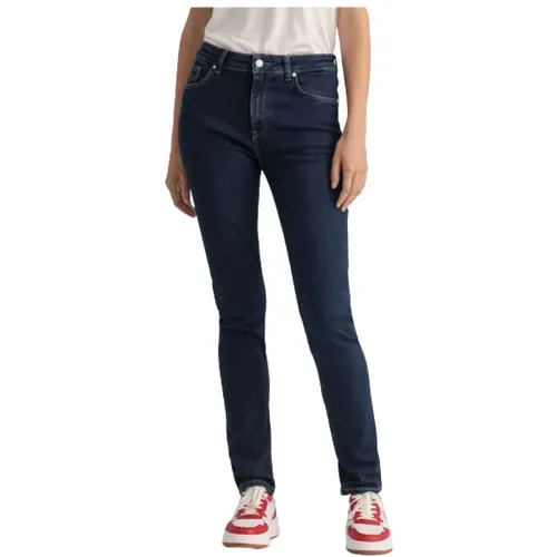 Stretch Slim Fit Jean Farla , Damen, Größe: W28 - Gant - Modalova