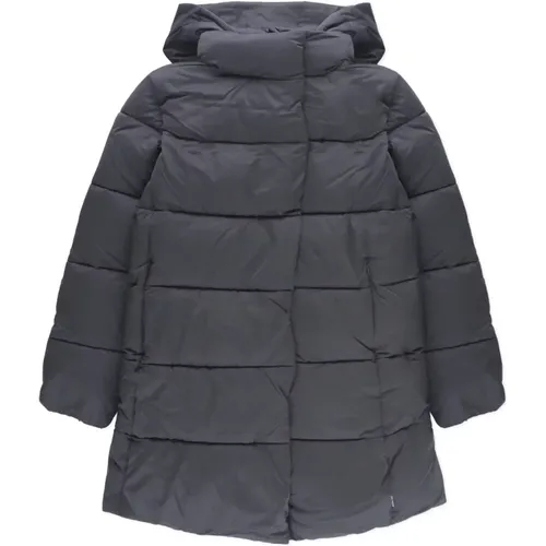 Schwarze Steppjacke mit Kapuze - Save The Duck - Modalova