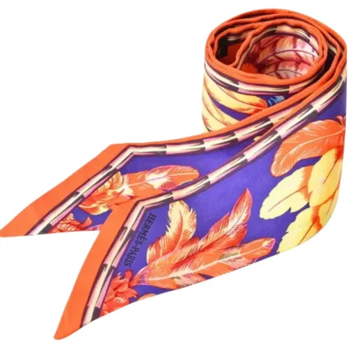 Pre-owned Scarves, female, , Size: ONE SIZE Pre-owned Silk scarves - Hermès Vintage - Modalova