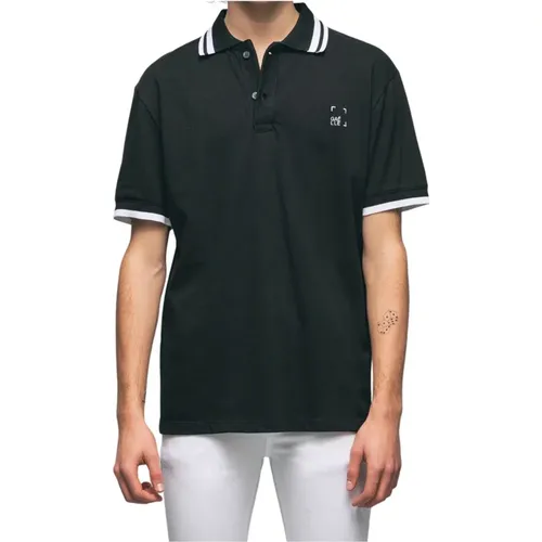 Men's Polo Shirt with Embroidery , male, Sizes: L, M, 2XL, S - Gaëlle Paris - Modalova