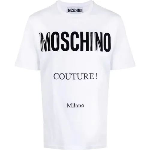 Casual Cotton T-Shirt , male, Sizes: M - Moschino - Modalova