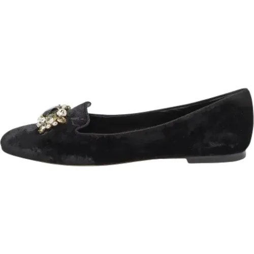 Pre-owned Velvet flats , female, Sizes: 6 UK - Dolce & Gabbana Pre-owned - Modalova