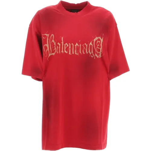 Classic T-Shirt , male, Sizes: S - Balenciaga - Modalova
