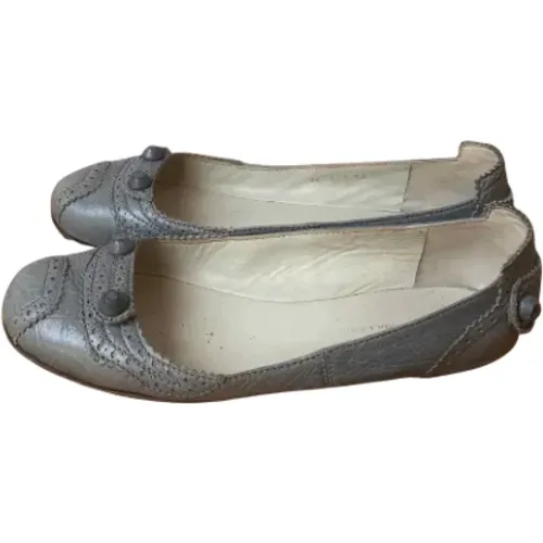 Pre-owned Flats, female, , Size: 6 US Pre-owned Leather flats - Balenciaga Vintage - Modalova