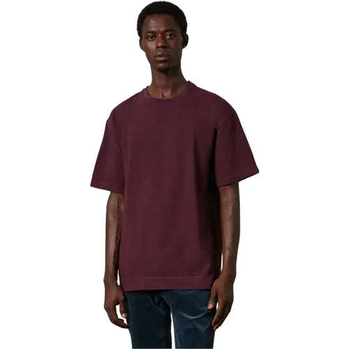 Oversize T-Shirt aus Bio-Baumwolle , Herren, Größe: S - Massimo Alba - Modalova