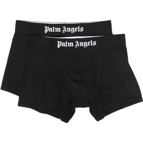 Gothic-Inspired Boxer Shorts, , male, Sizes: XL - Palm Angels - Modalova