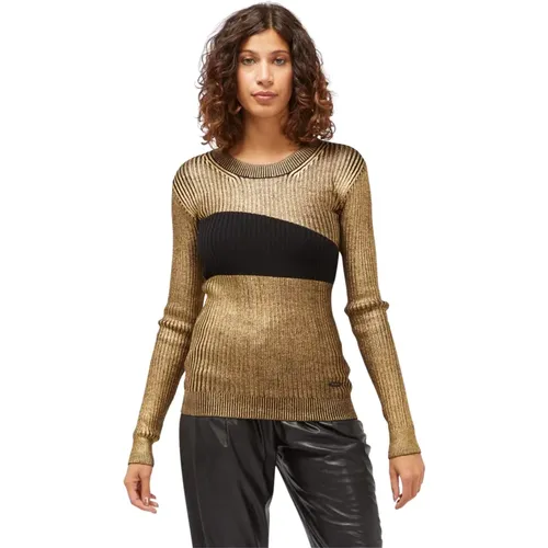 Gold Wool Sweater , female, Sizes: L, S, M, 2XL, XL - Custo Barcelona - Modalova